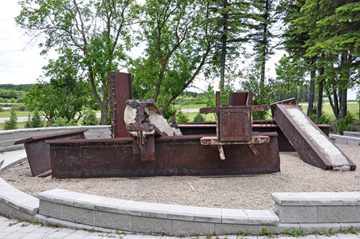 twisted steel girders rescued from the World Trade Center devastation